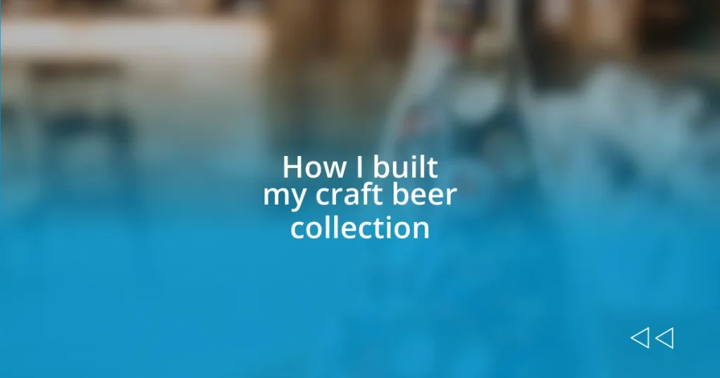 How I built my craft beer collection