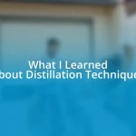 What I Learned About Distillation Techniques